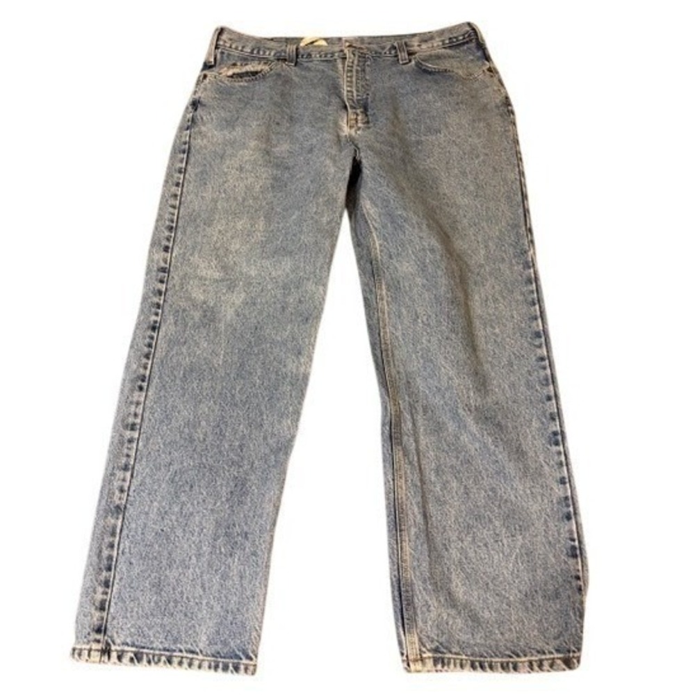 Carhartt B460 LVB Mens Relaxed Fit Straight Leg Light Wash‎ Denim Jeans 42x32